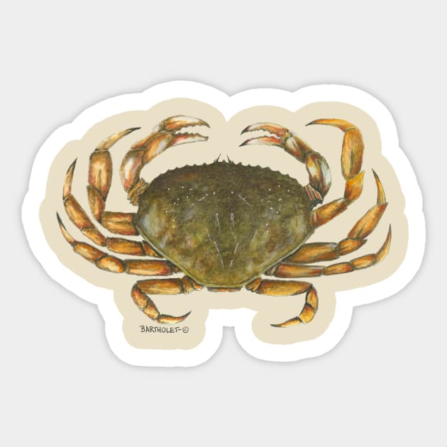 Dungie Sticker by Dave Bartholet Wildlife Art